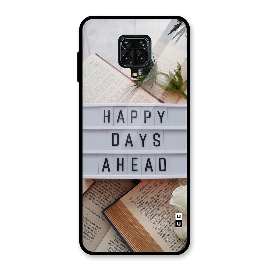 Happy Days Ahead Glass Back Case for Redmi Note 9 Pro