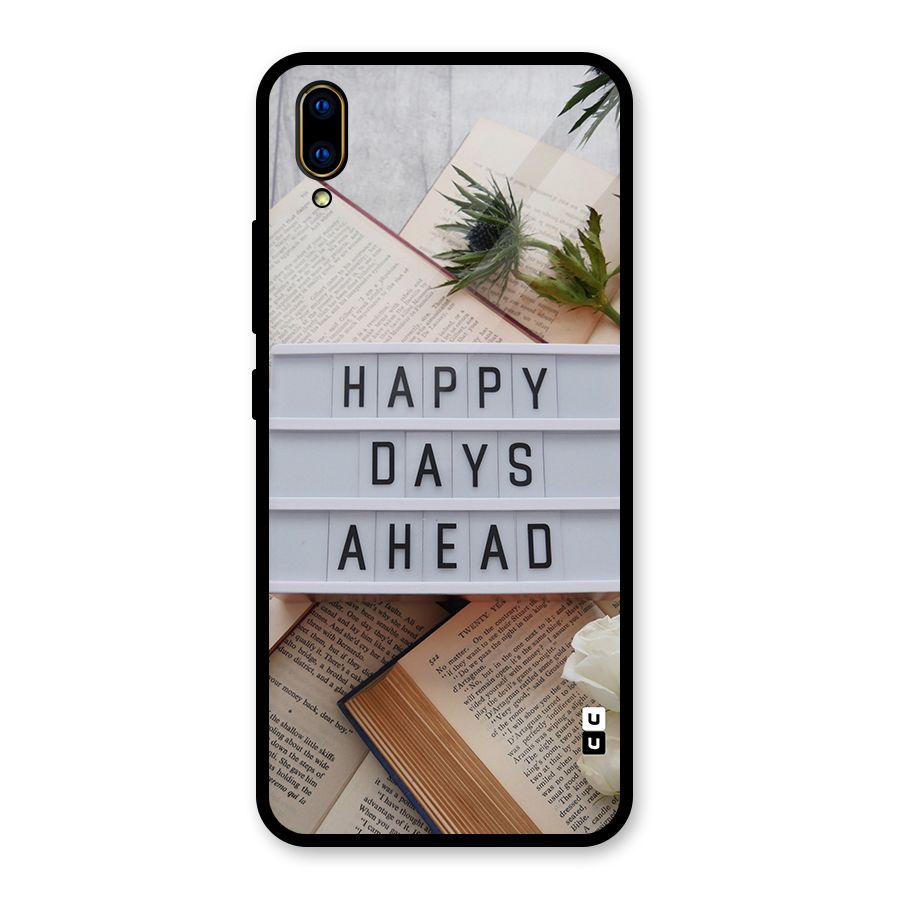 Happy Days Ahead Glass Back Case for Vivo V11 Pro