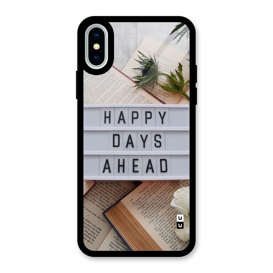 Happy Days Ahead Glass Back Case for iPhone XS