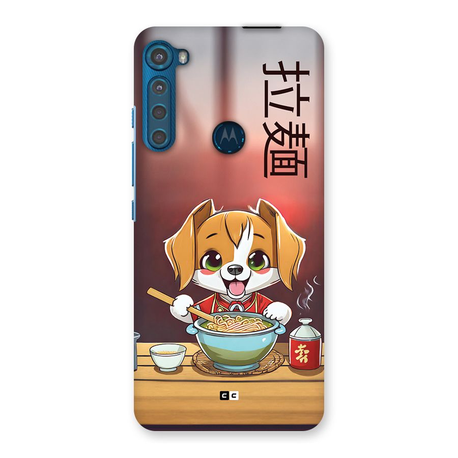 Happy Dog Cooking Back Case for Motorola One Fusion Plus