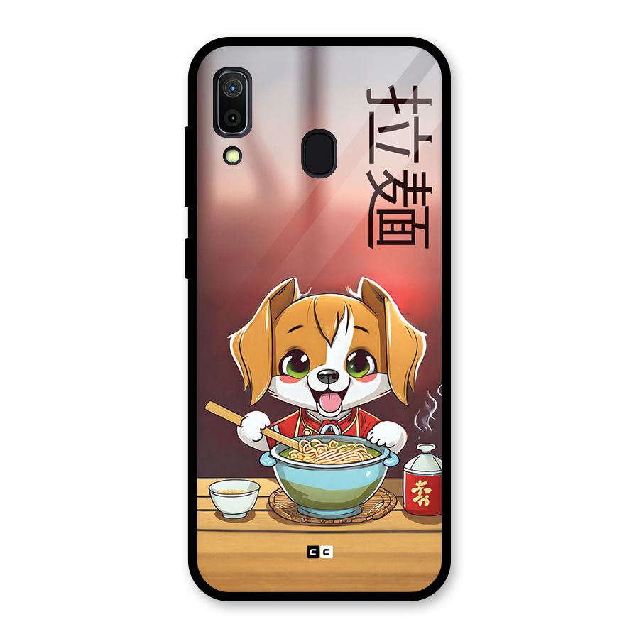 Happy Dog Cooking Glass Back Case for Galaxy A30