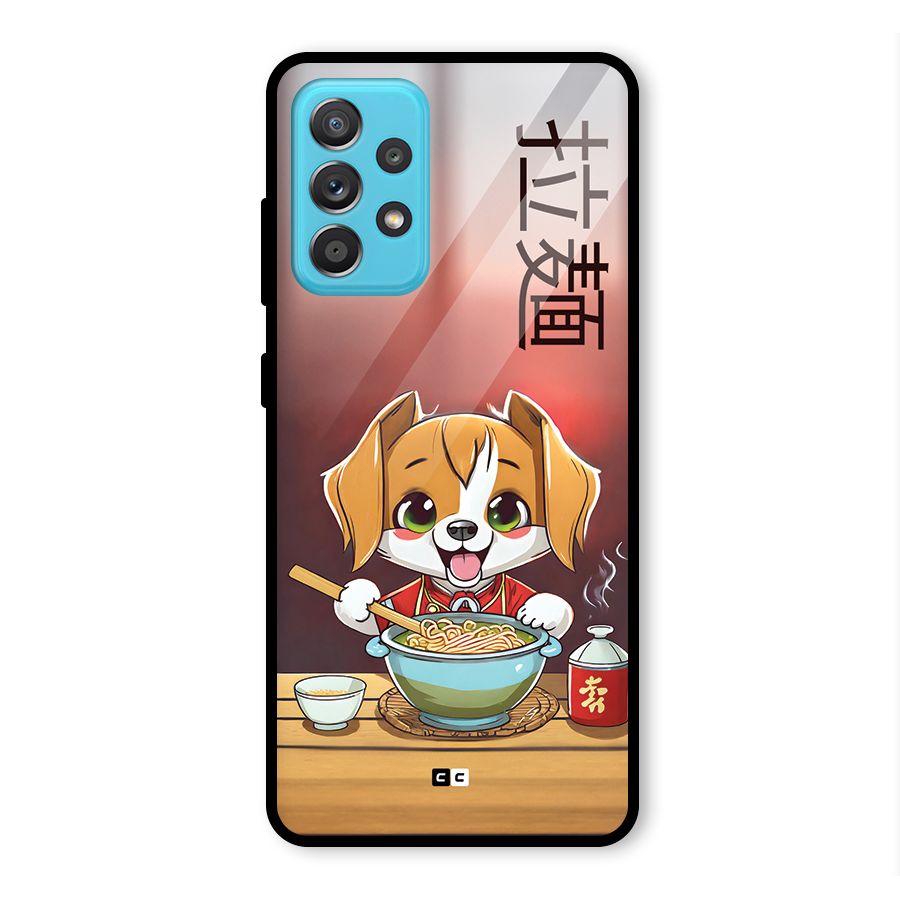 Happy Dog Cooking Glass Back Case for Galaxy A52