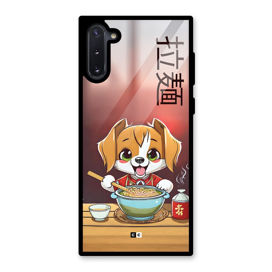 Happy Dog Cooking Glass Back Case for Galaxy Note 10
