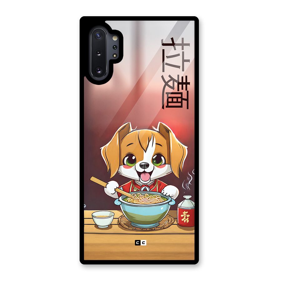 Happy Dog Cooking Glass Back Case for Galaxy Note 10 Plus