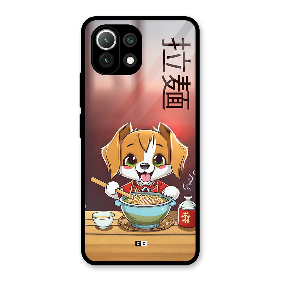 Happy Dog Cooking Glass Back Case for Mi 11 Lite