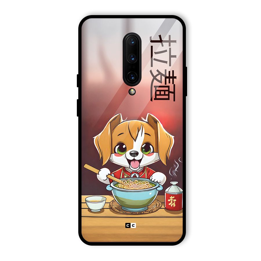 Happy Dog Cooking Glass Back Case for OnePlus 7 Pro
