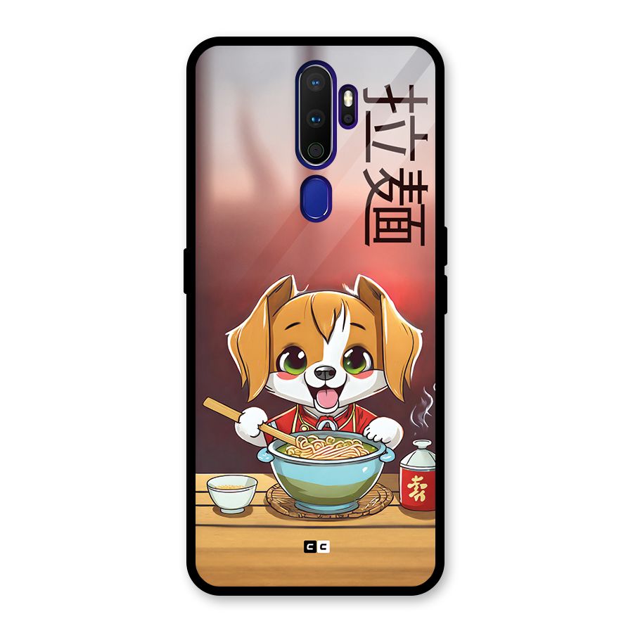 Happy Dog Cooking Glass Back Case for Oppo A9 (2020)