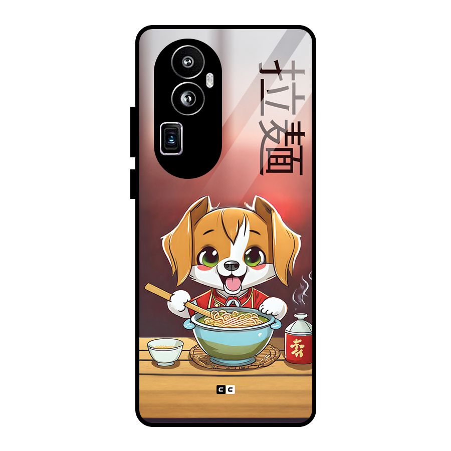 Happy Dog Cooking Glass Back Case for Oppo Reno10 Pro Plus