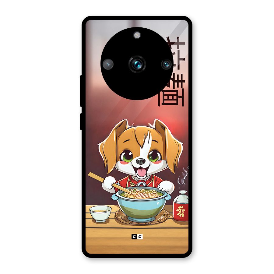 Happy Dog Cooking Glass Back Case for Realme 11 Pro Plus