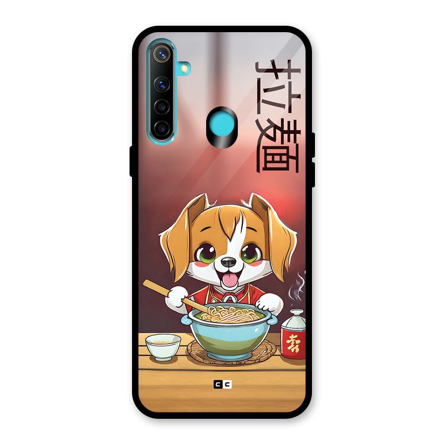 Happy Dog Cooking Glass Back Case for Realme 5