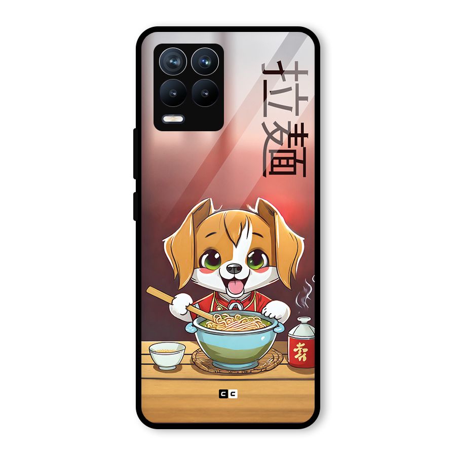 Happy Dog Cooking Glass Back Case for Realme 8 Pro
