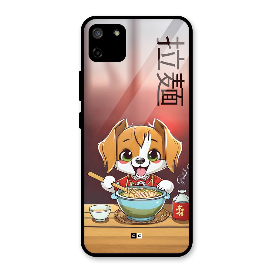 Happy Dog Cooking Glass Back Case for Realme C11