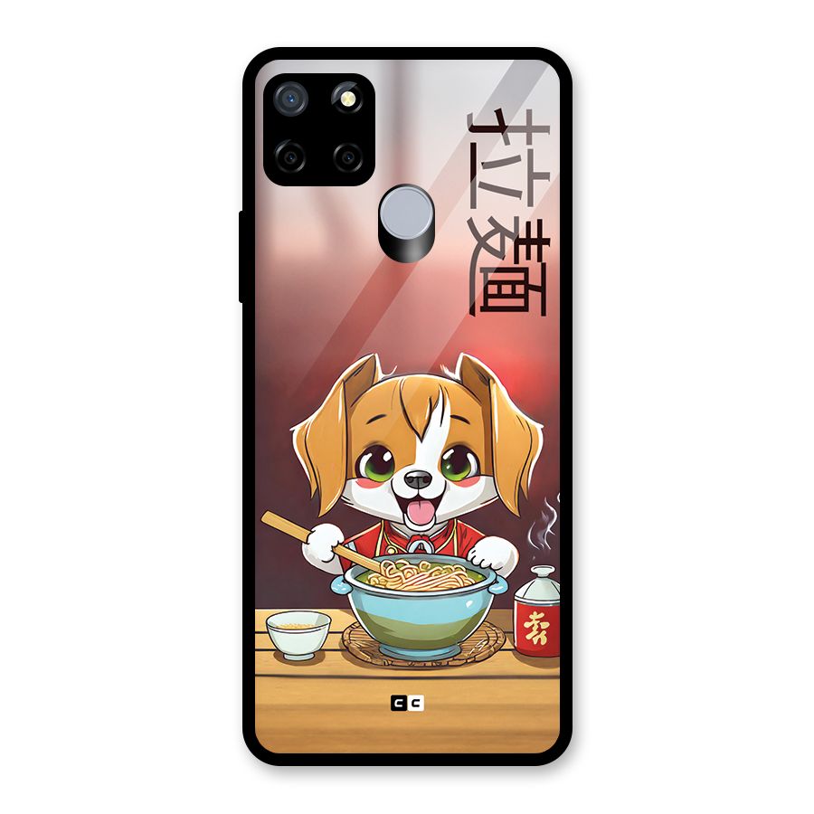 Happy Dog Cooking Glass Back Case for Realme Narzo 20