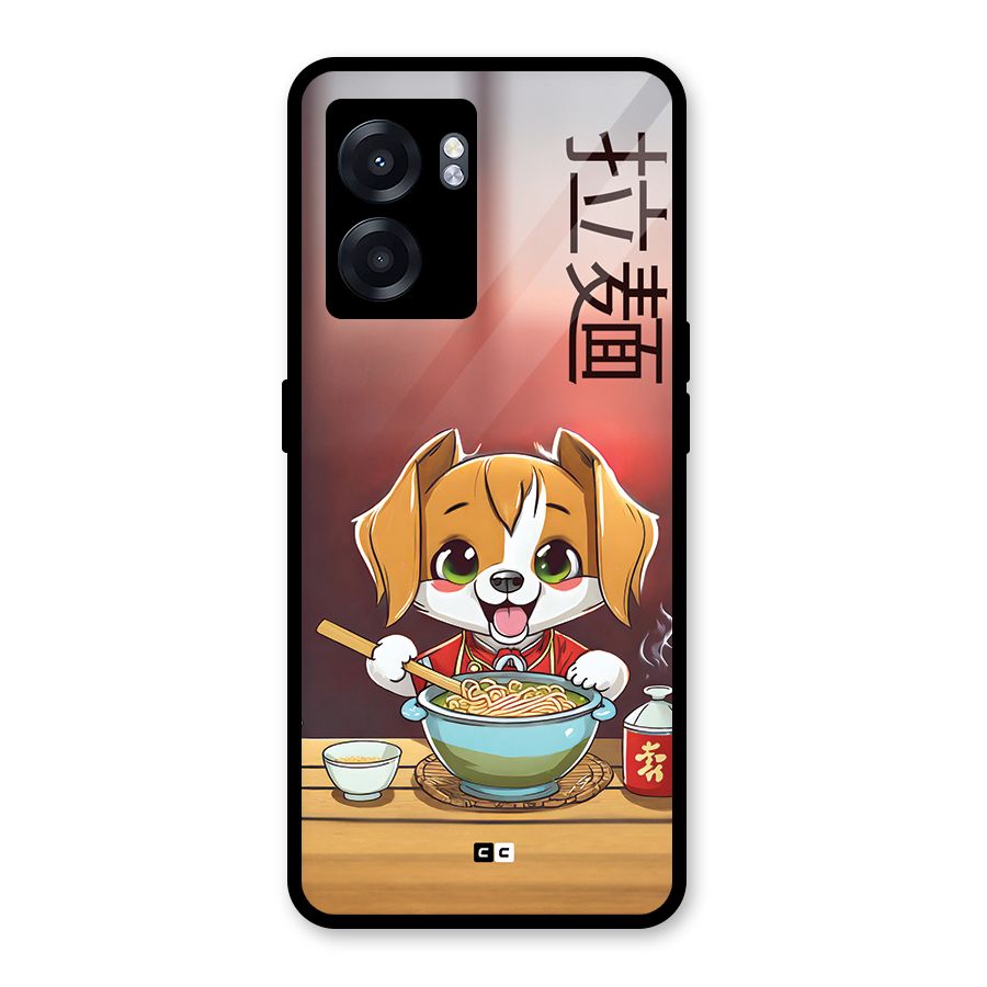 Happy Dog Cooking Glass Back Case for Realme Narzo 50 5G