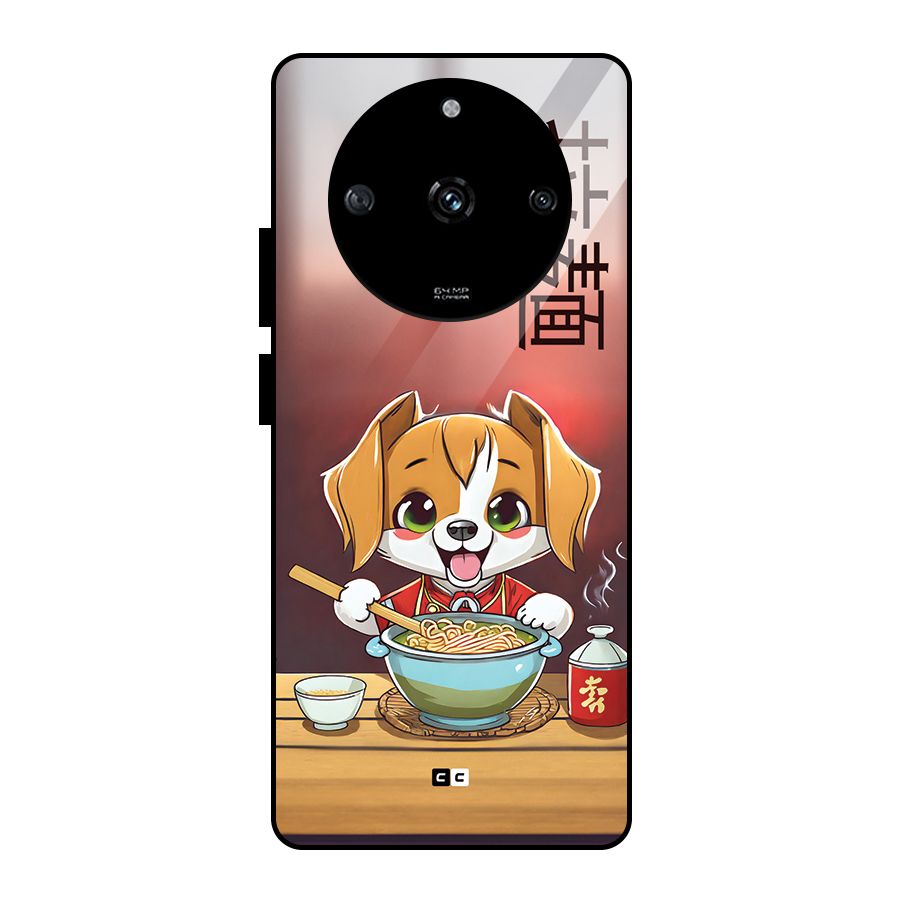 Happy Dog Cooking Glass Back Case for Realme Narzo 60 5G