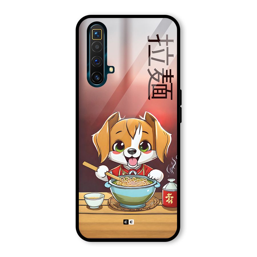 Happy Dog Cooking Glass Back Case for Realme X3