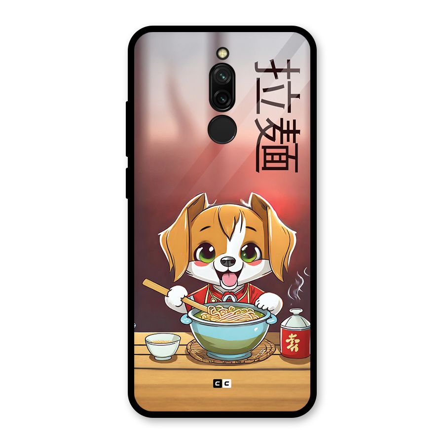 Happy Dog Cooking Glass Back Case for Redmi 8