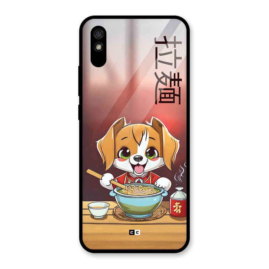 Happy Dog Cooking Glass Back Case for Redmi 9i