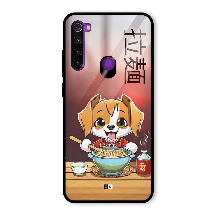 Happy Dog Cooking Glass Back Case for Redmi Note 8