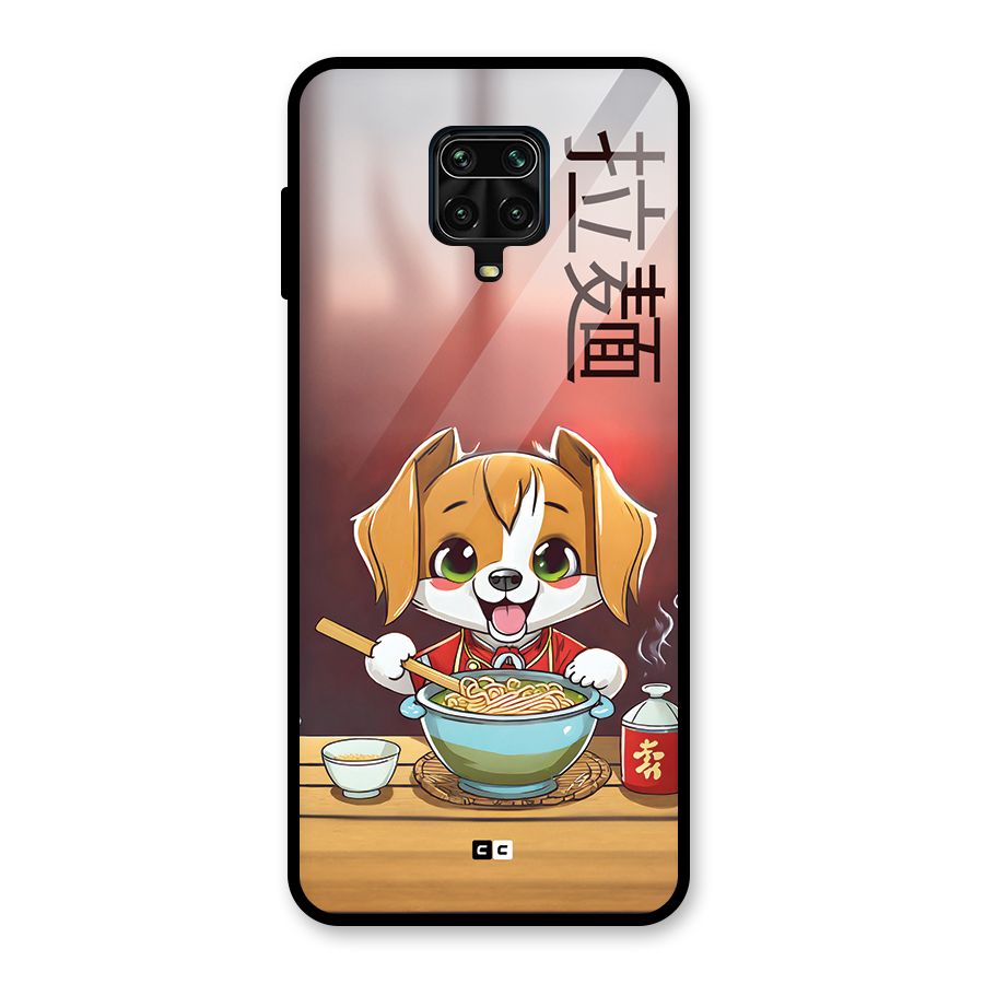 Happy Dog Cooking Glass Back Case for Redmi Note 9 Pro