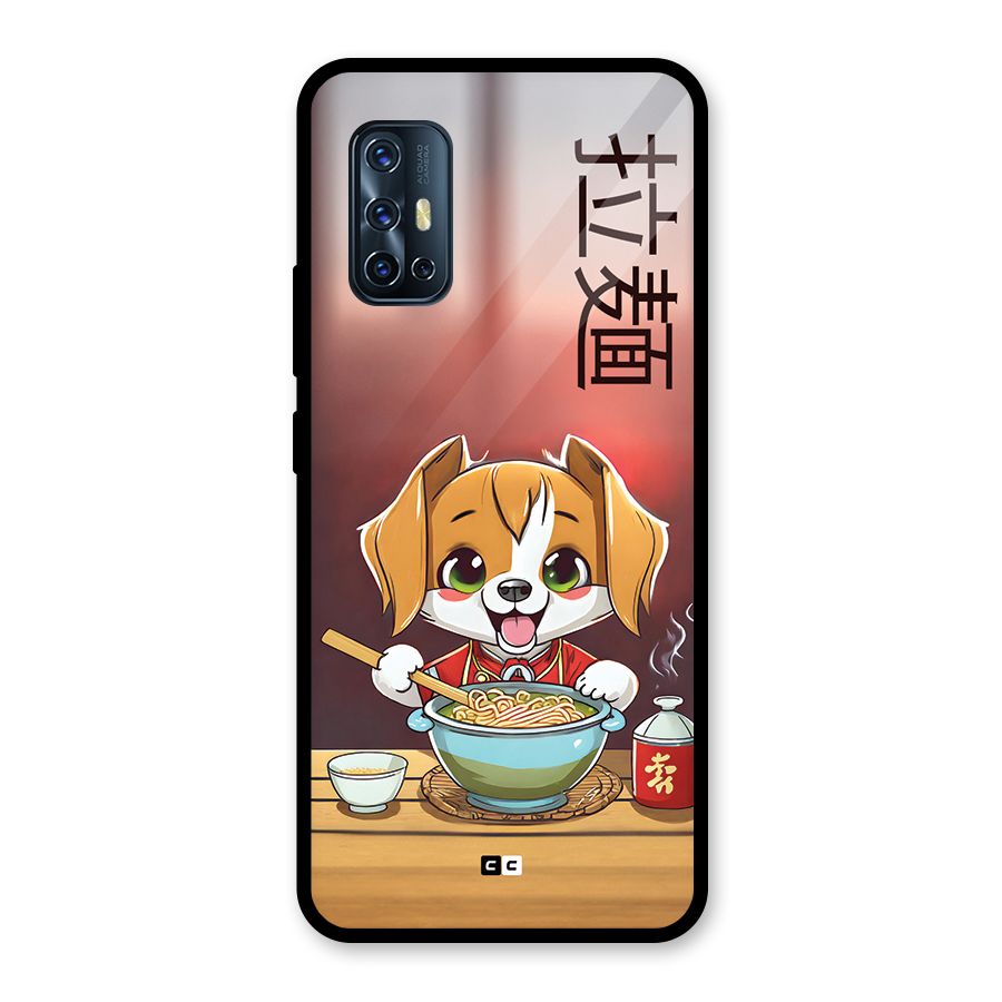 Happy Dog Cooking Glass Back Case for Vivo V17