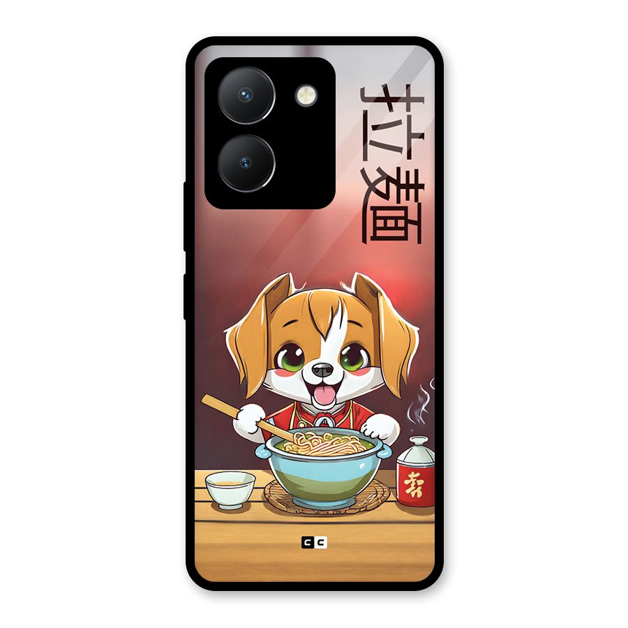 Happy Dog Cooking Glass Back Case for Vivo Y36