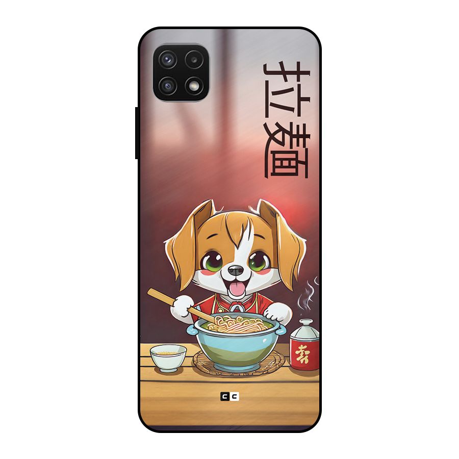 Happy Dog Cooking Metal Back Case for Galaxy A22 5G