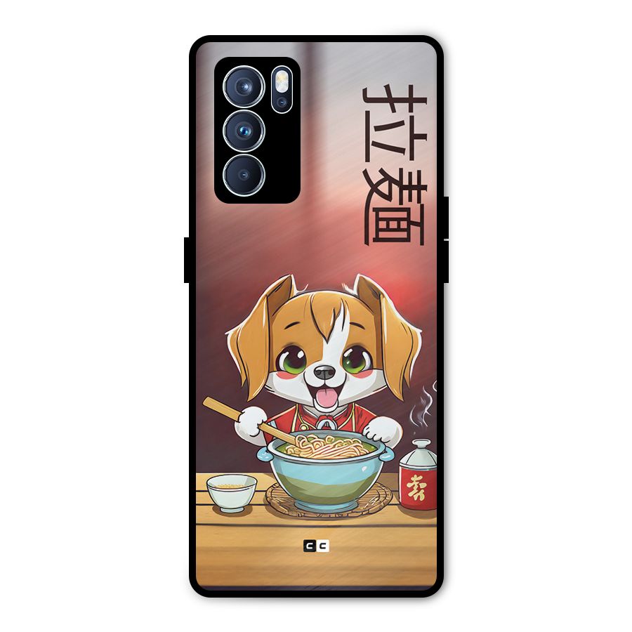Happy Dog Cooking Metal Back Case for Oppo Reno6 Pro 5G