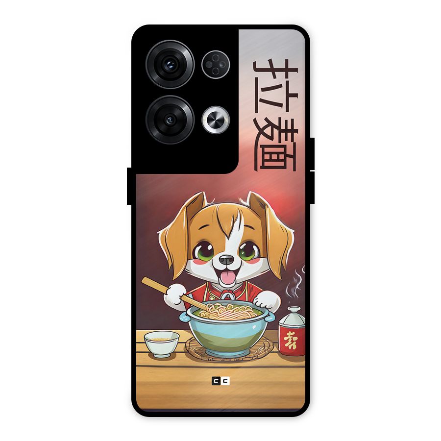 Happy Dog Cooking Metal Back Case for Oppo Reno8 Pro 5G