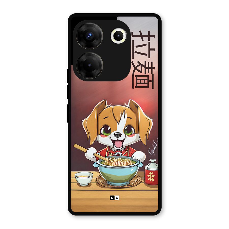 Happy Dog Cooking Metal Back Case for Tecno Camon 20 Pro