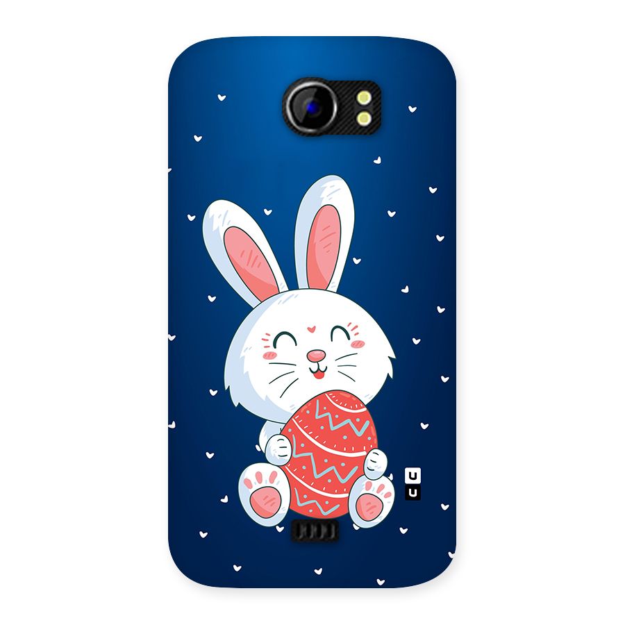Happy Festive Bunny Back Case for Micromax Canvas 2 A110