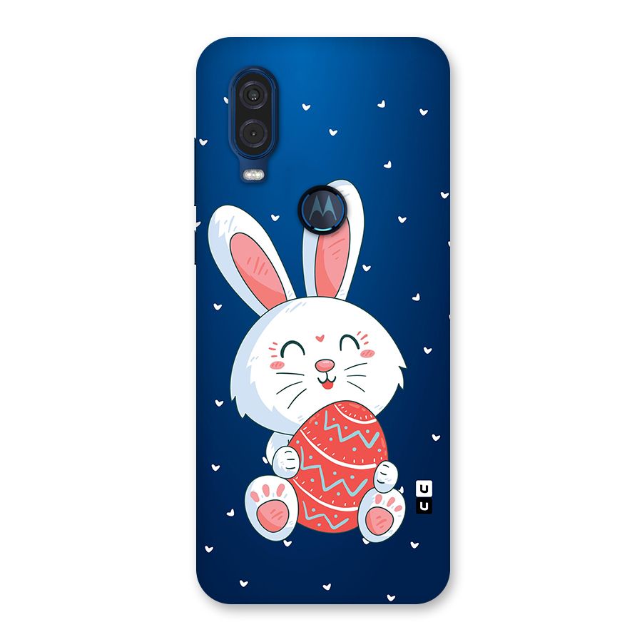 Happy Festive Bunny Back Case for Motorola One Vision