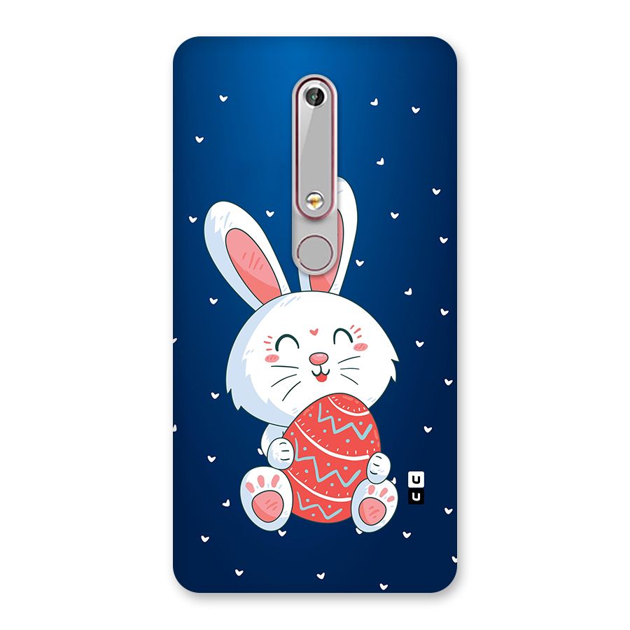 Happy Festive Bunny Back Case for Nokia 6.1