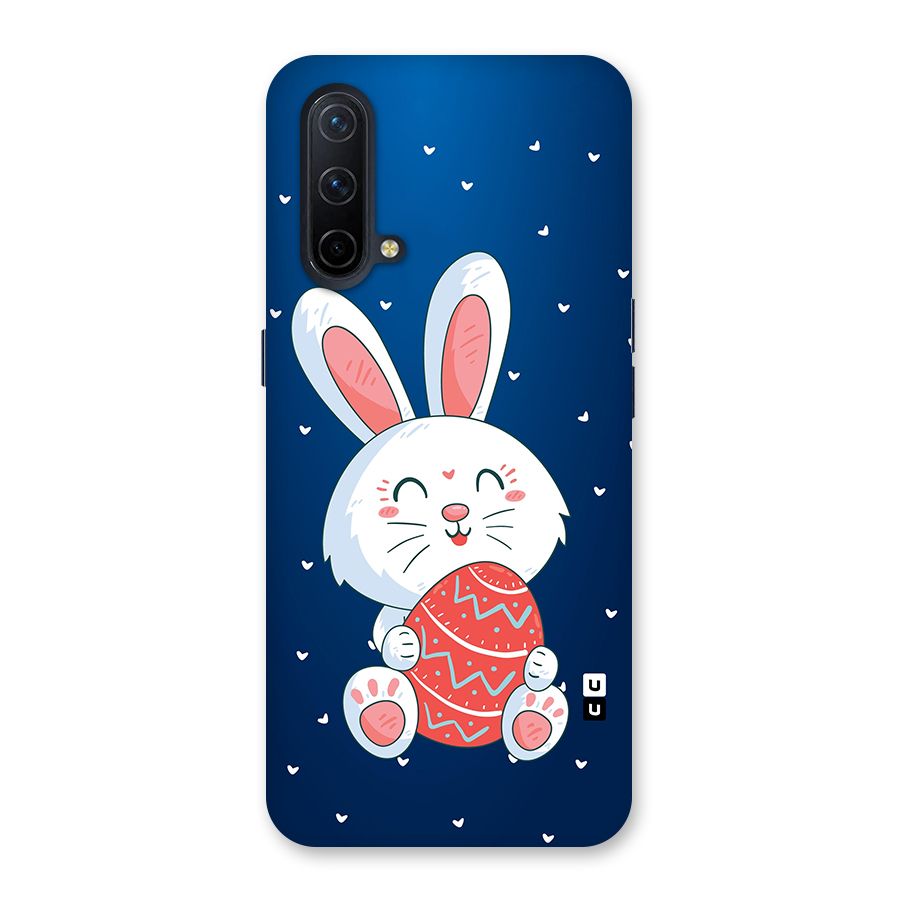 Happy Festive Bunny Glass Back Case for OnePlus Nord CE 5G