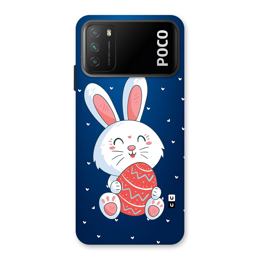 Happy Festive Bunny Back Case for Poco M3