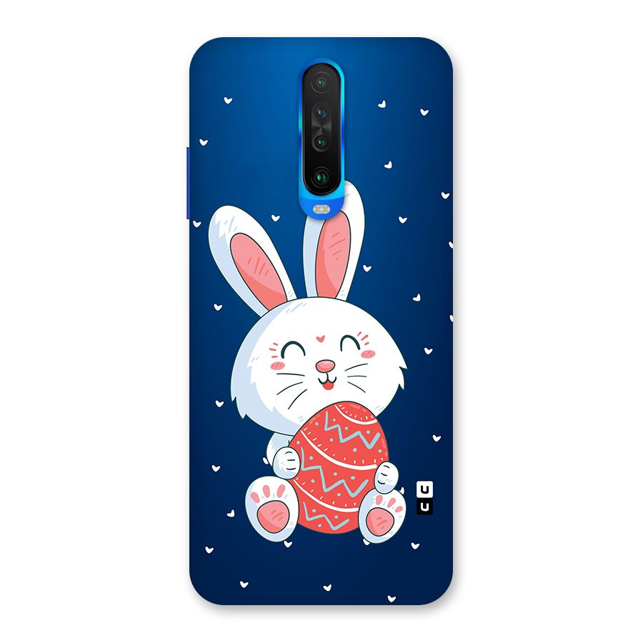 Happy Festive Bunny Back Case for Poco X2