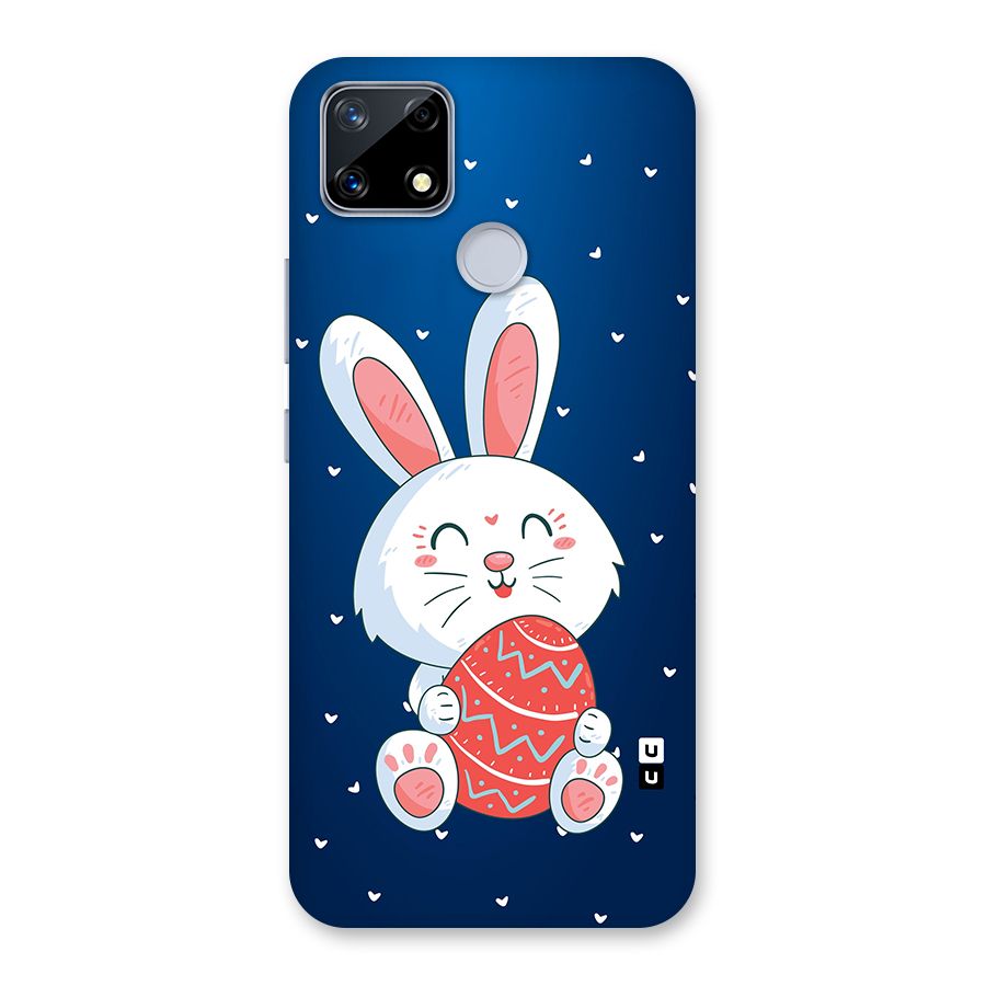 Happy Festive Bunny Glass Back Case for Realme Narzo 20
