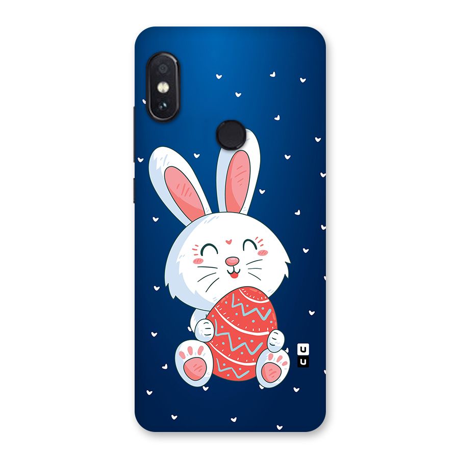 Happy Festive Bunny Glass Back Case for Redmi Note 5 Pro