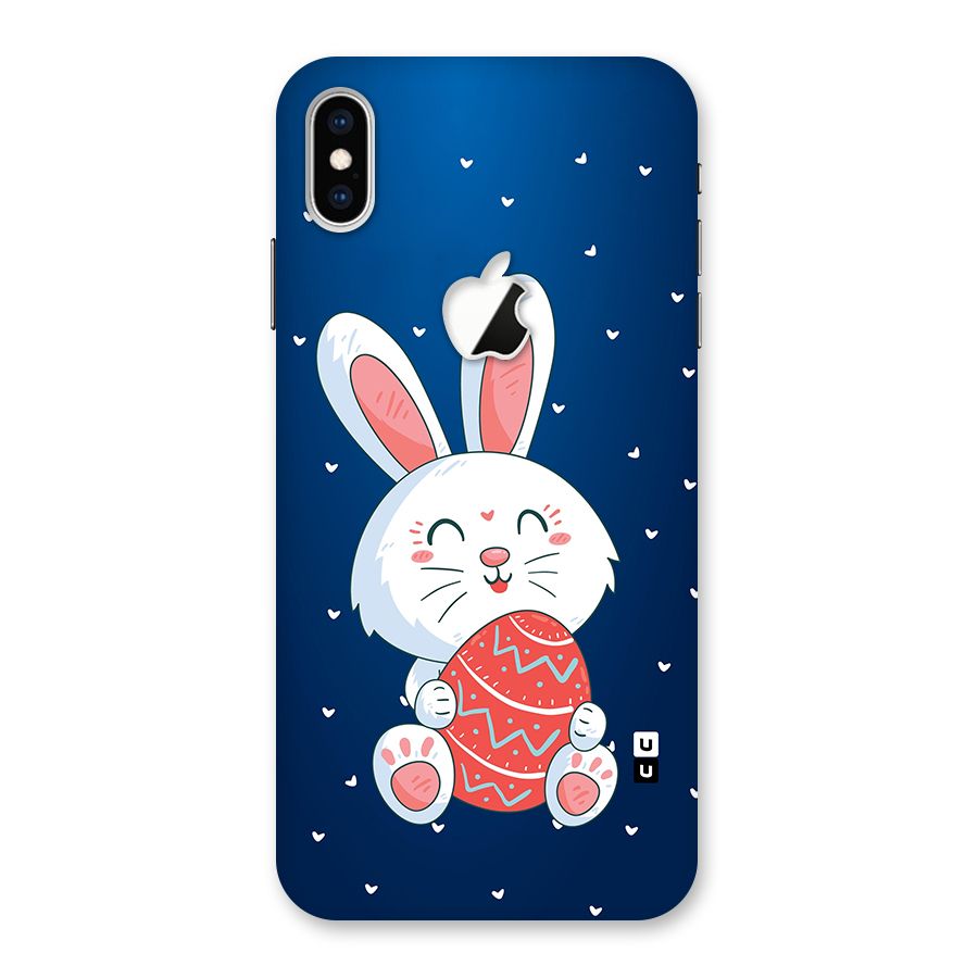 Happy Festive Bunny Back Case for iPhone XS Max Apple Cut