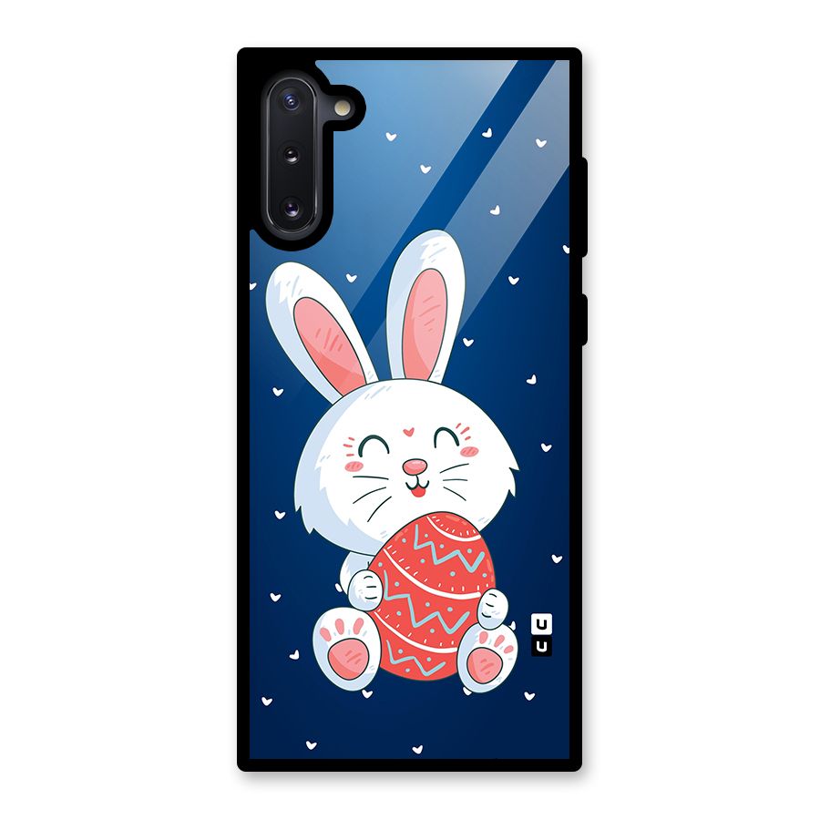 Happy Festive Bunny Glass Back Case for Galaxy Note 10