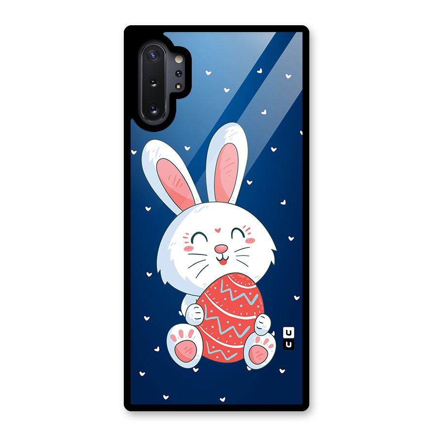 Happy Festive Bunny Glass Back Case for Galaxy Note 10 Plus