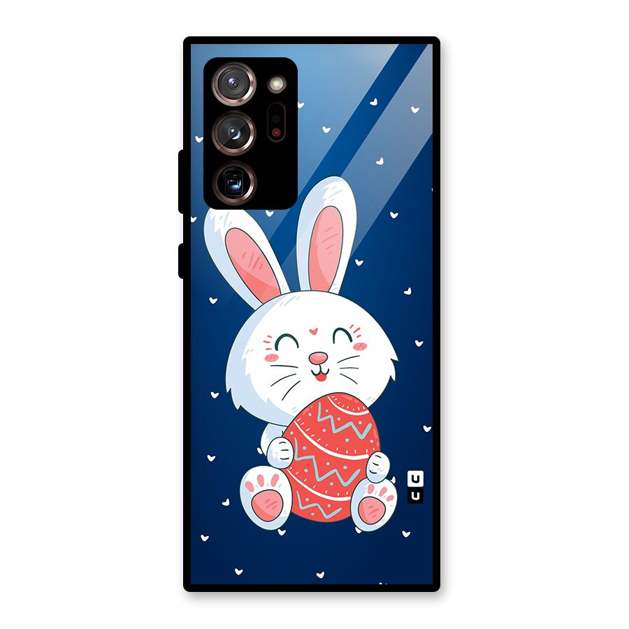 Happy Festive Bunny Glass Back Case for Galaxy Note 20 Ultra