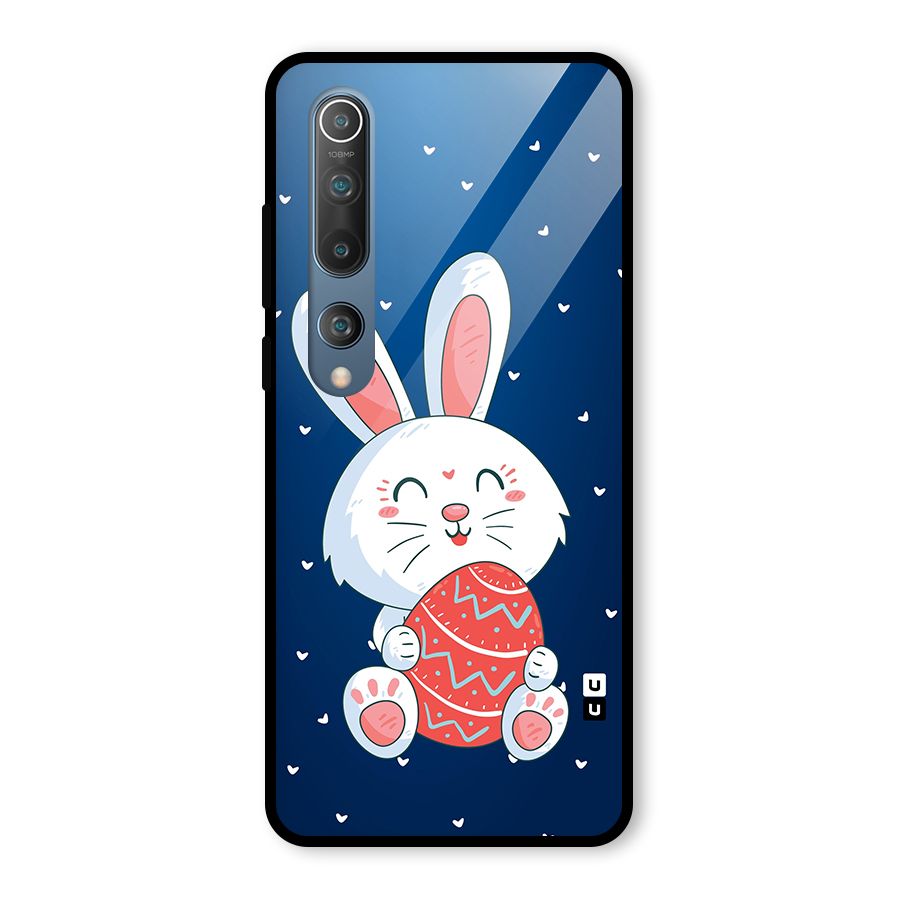 Happy Festive Bunny Glass Back Case for Mi 10