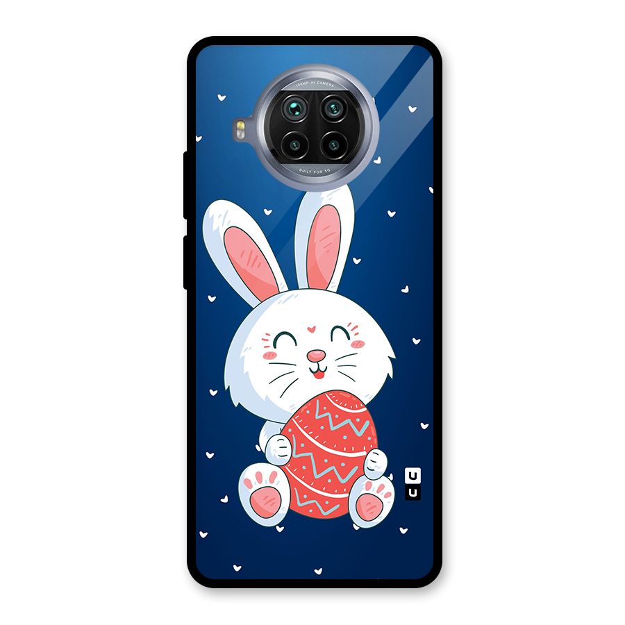 Happy Festive Bunny Glass Back Case for Mi 10i