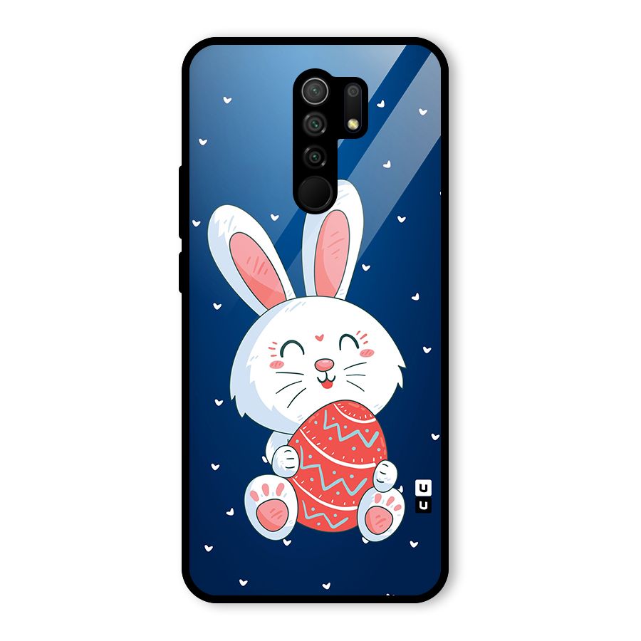 Happy Festive Bunny Glass Back Case for Poco M2