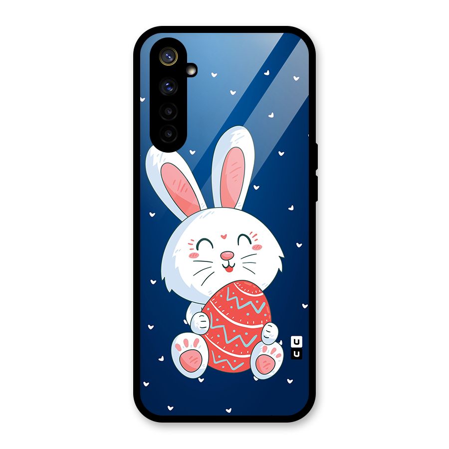 Happy Festive Bunny Glass Back Case for Realme 6