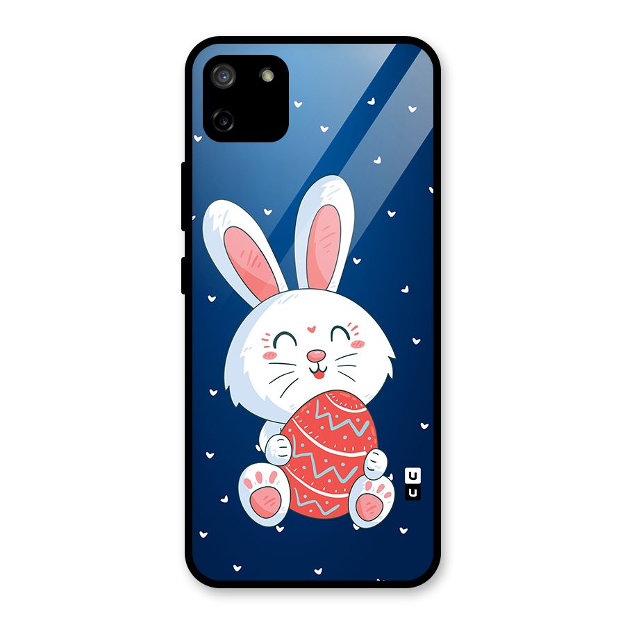 Happy Festive Bunny Glass Back Case for Realme C11