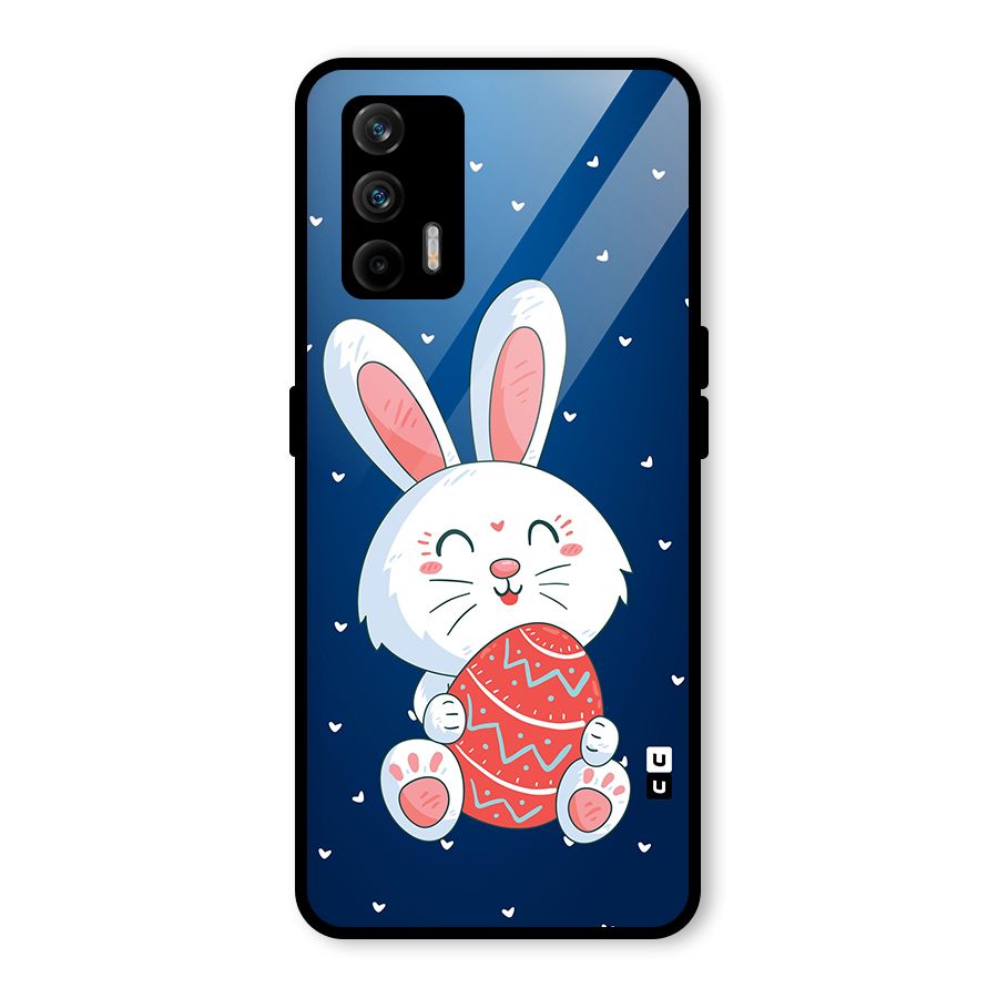 Happy Festive Bunny Glass Back Case for Realme GT 5G