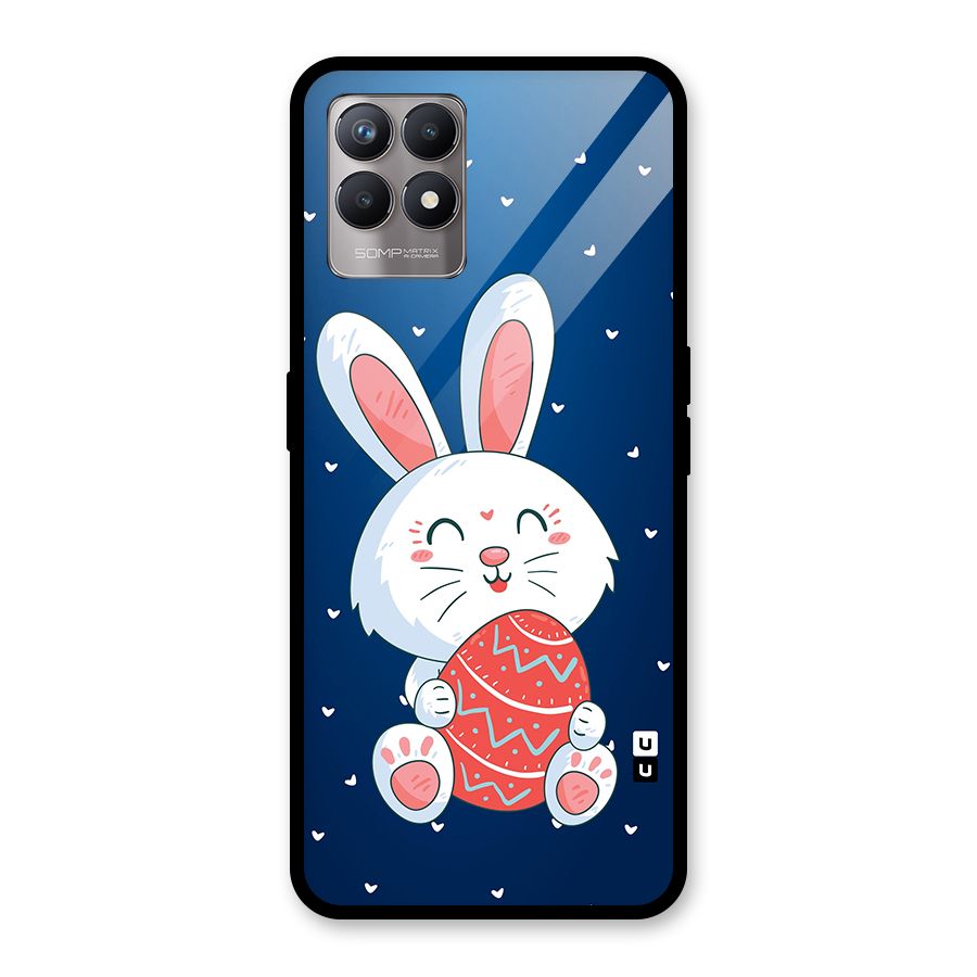 Happy Festive Bunny Glass Back Case for Realme Narzo 50