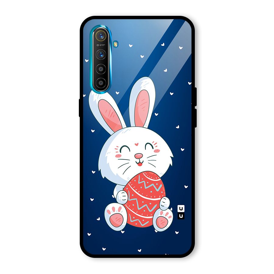 Happy Festive Bunny Glass Back Case for Realme X2